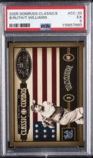 2005 DONRUSS CLASSICS CLASSIC COMBOS #CC-33 BABE RUTH/TED WILLIAMS 5/400 PSA 5