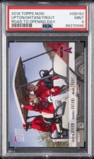 2018 TOPPS NOW ROAD TO OPENING DAY JUSTIN UPTON/MIKE TROUT/SHOHEI OHTANI PSA 9