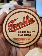 Franklin Beer Coaster, Wilkes-Barre Pennsylva...