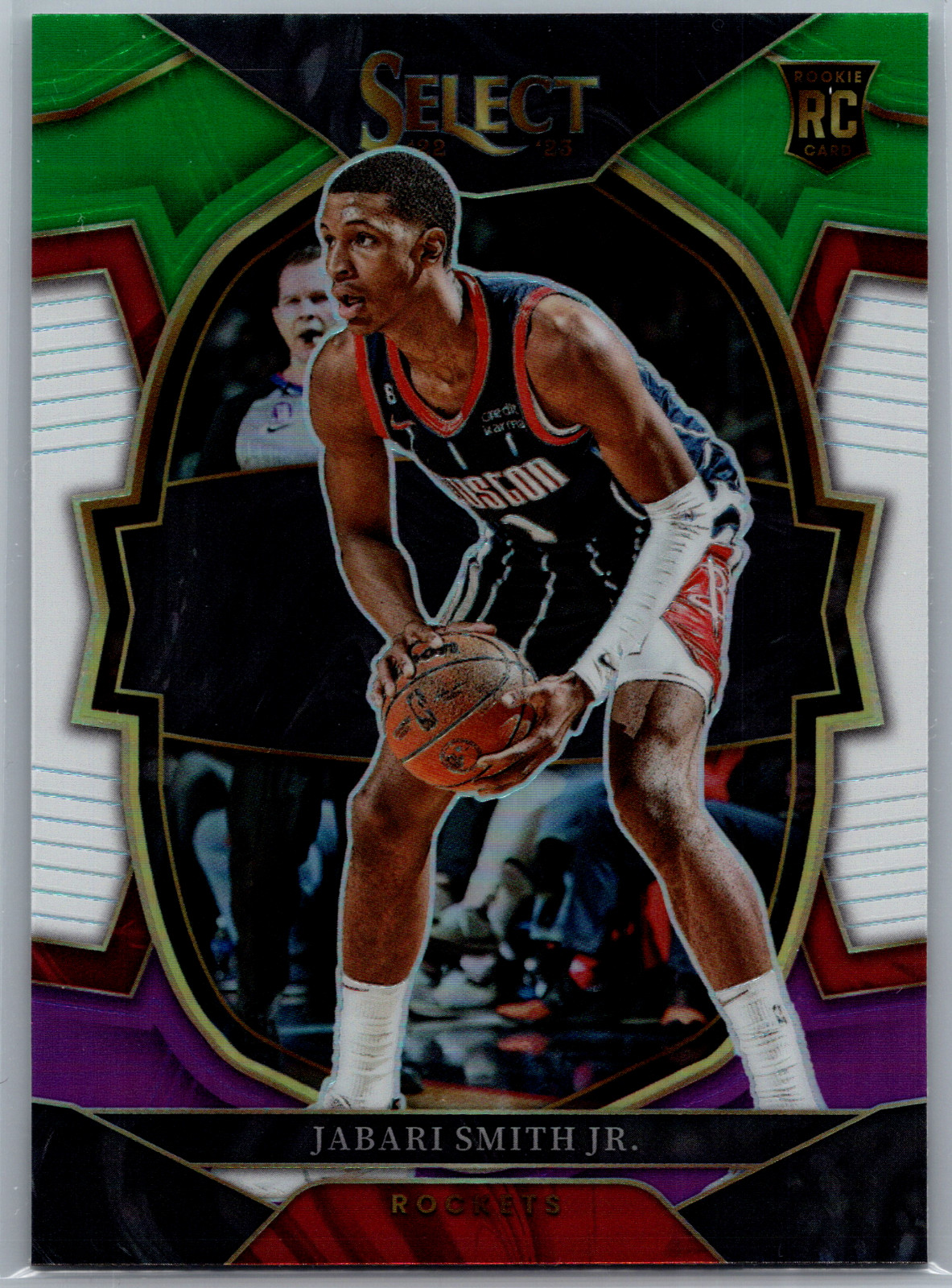 2022 Panini Select Concourse Green White Purple Prizm Jabari Smith Jr Rookie RC