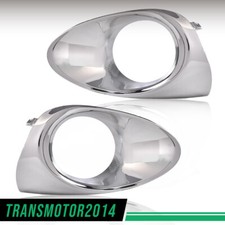 Fog Light Lamp Chrome Bezel Lh Rh Kit Set Fit For 2013-15 Lexus Rx450h Rx350 Suv