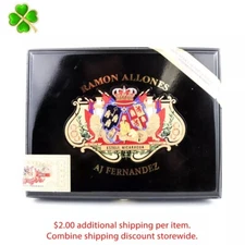 Ramon Allones AJ Fernandez Robusto Empty Wood Cigar Box 9" x 7" x 2"