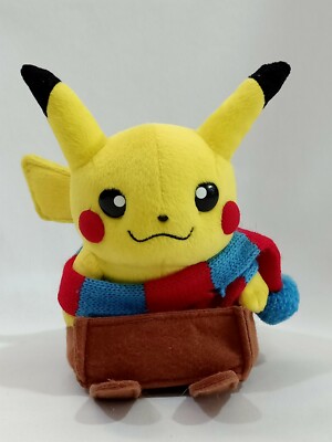 Pokemon Center 2003 Pikachu Monthly November Winter Sled Plush Toy