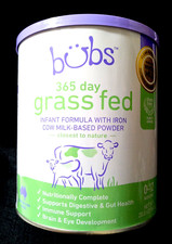 BUBS 365 DAY GRASS FED MILK BASED INFANT FORMULA..0-12 MONTH..567g 20oz JUL 2026