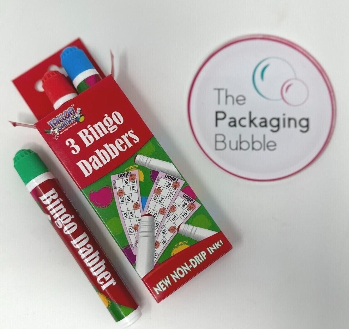36 Bingo Dabber Set - Tropffreie Bingo Stifte In Rot, Blau & Grün