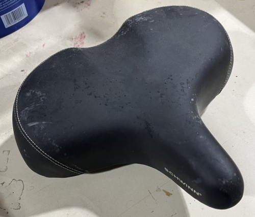 SCHWINN LARGE WIDE BICYCLE SADDLE SEAT 13" WIDE / Black - Picture 1 of 3
