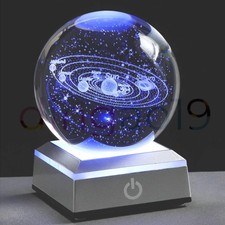 3D Solar System Model Galaxy Crystal Ball Nig...