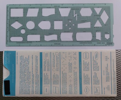 IBM vintage Flowcharting Template GX20-8020-1 U/M 010 with sleeve