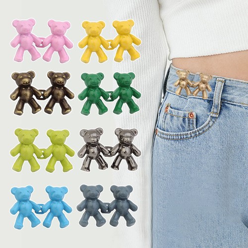 Trousers Waist Button Bear Detachable Metal Buttons Metal Buckle Pin Button DIY - Picture 2 of 39