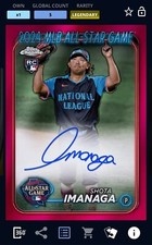 2024 TOPPS BUNT (DIGITAL) SHOTA IMANAGA CHROME ROOKIE ALL STAR GAME RED AUTO 5cc