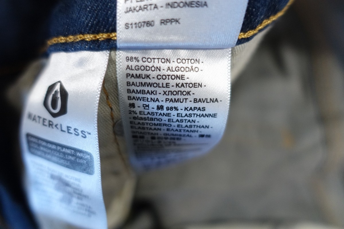 バイイー LEVIS 514 0403 DARK FADED BLUE 36X30 STRAIGHT STRETCH JEANS MENS