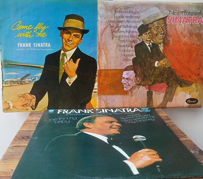 Frank Sinatra; Come Fly With Me, Nice 'n' Easy & One For My Baby 3x 12  Vinyl LP