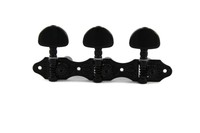 - Hauser Style Classical Tuning Keys With Black Roller & Button - Black - Hauser Style Classical Tuning Keys With Black Roller & Button - Black