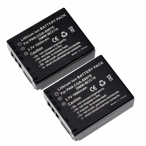 2X Batería para Panasonic Lumix DMC-TZ1 TZ15 DE-A25 CGA-S007E DMC-TZ3K DMC-TZ4S - Imagen 10 de 10