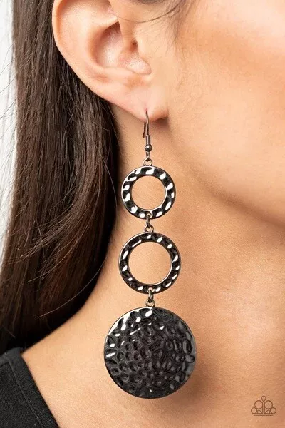 Gunmetal earrings shop paparazzi