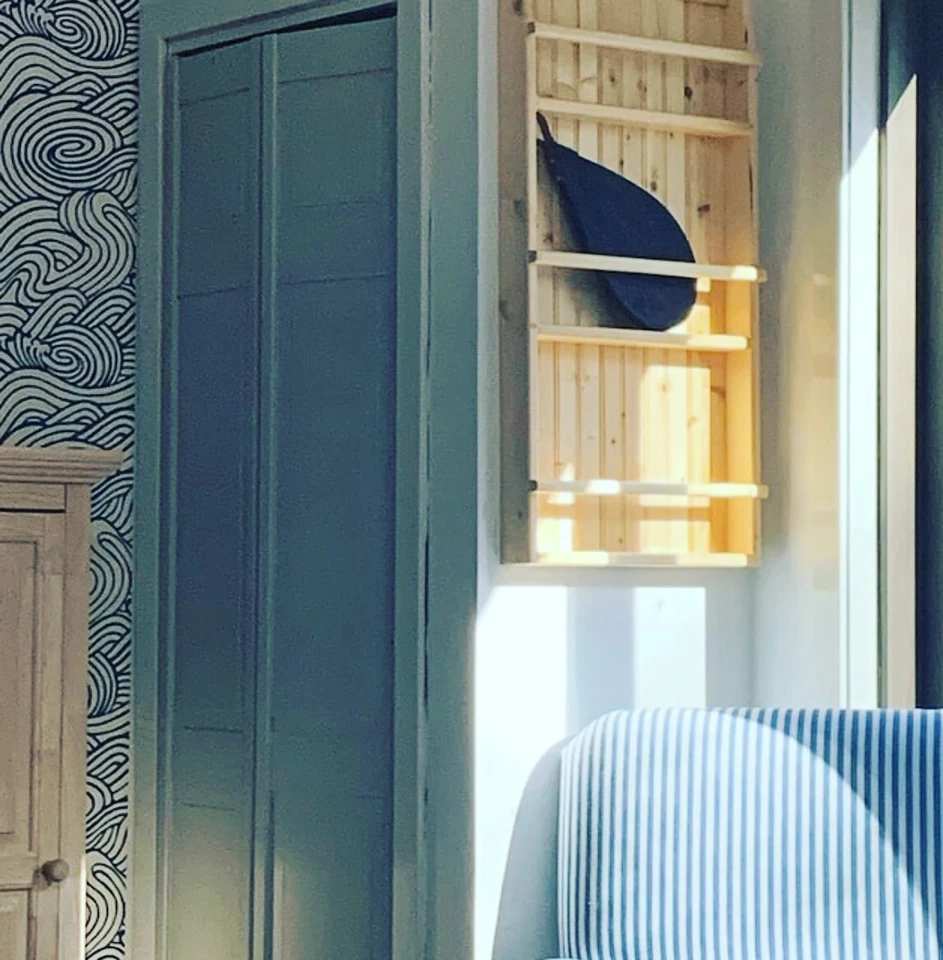 Estantería para colgar en la pared para niños, estante para platos y platos, estante para platos colgantes Foto 4 de 4