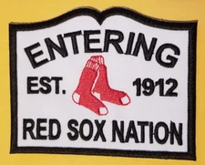 Entering Red Sox Nation EST. 1912 Embroidered Patch 2.75X3.5"
