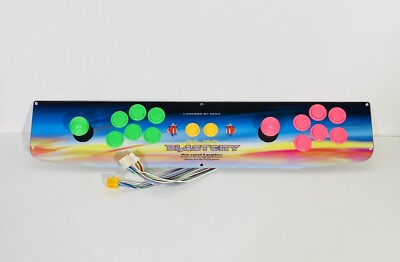 New Genuine Stainless Steel Control Panel Sega Blast City Arcade