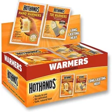 HotHands Combo 24 Packs (2 Per Pack) Hand Warmers & 8 (2 Per Pack) Toe Warmers