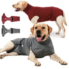 Dog Bodysuit Clothes Post Surgery Recovery Suit w/ Nappy Jumpsuit Vest Outfits