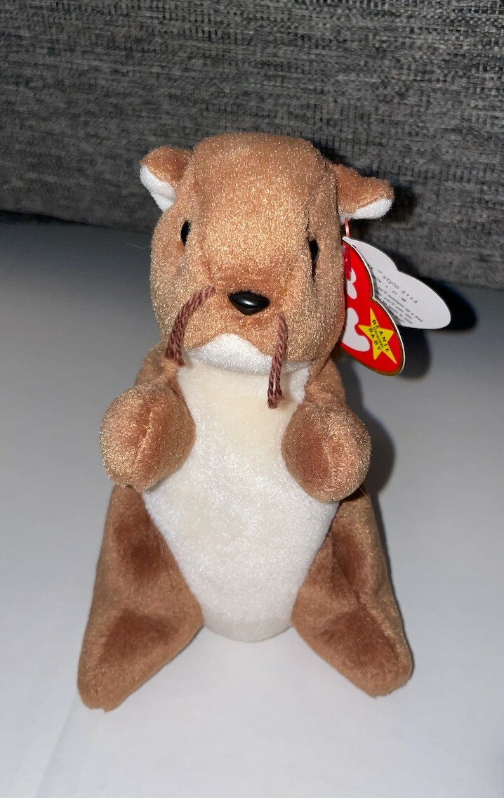 Ty Beanie Baby Nuts the Squirrel with tag errors and rare PVC Pellets