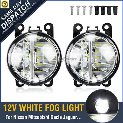 AUTOXBERT Front Fog Light Lamp Pair Left & Right For Nissan Navara D40 2005-2016 Pickup