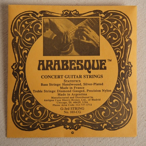 ARABESQUE Concert Classical Guitar Strings, Treble Set of 3 Strings, E,B,G Only - Picture 4 of 4