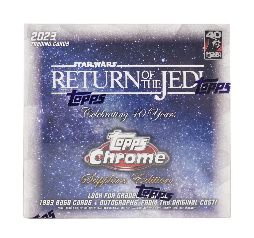 Star Wars: Return of the Jedi Chrome Sapphire Edition Hobby Box (Topps 2023)