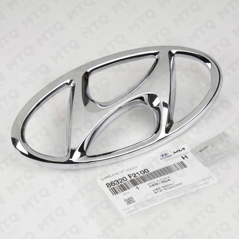 Genuine 86320-F2100 Front Grille H Emblem for 2017-2018 Hyundai Elantra