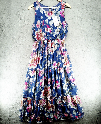 lara g silk blend dress LARA | Dresses | Lara G Silk Blend Floral Ruffle Maxi Dress Made In Italy