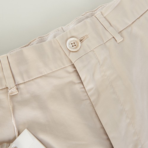 BRUNELLO CUCINELLI 690$ Shorts - Beige Cotton Twill - Picture 10 of 13