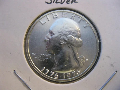 1976 S Washington Silver Quarter Dollar Gem+ BU! #31116
