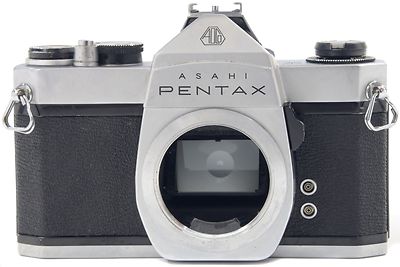 Pentax SP 500 + Asahi Blitzschuh - neue Dichtungen - Spotmatic -