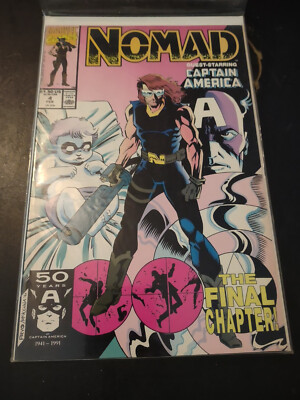 VINTAGE 1991 MARVEL COMICS NOMAD GUEST STARRING CAPTAIN AMERICA #4