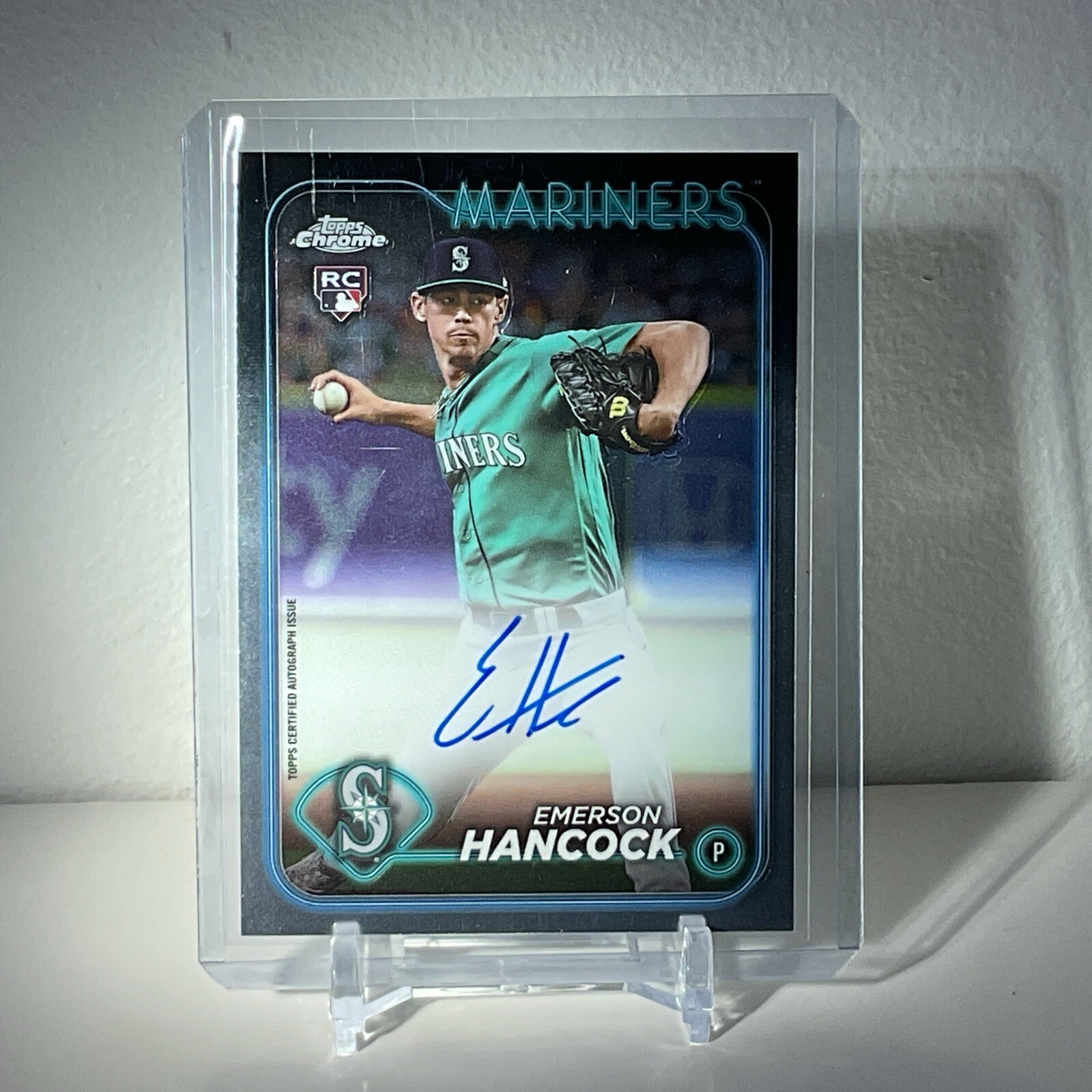 2024 Topps Chrome - Rookie Autographs #RA-EH Emerson Hancock (AU, RC)
