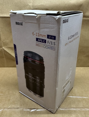 New Meike MK-6-11mm f/3.5 Fisheye Lens for Canon EF-M Free Shipping