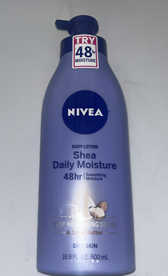 NIVEA Shea Nourish Body Lotion, Dry Skin Lotion with Shea Butter, 16.9 Fl Oz