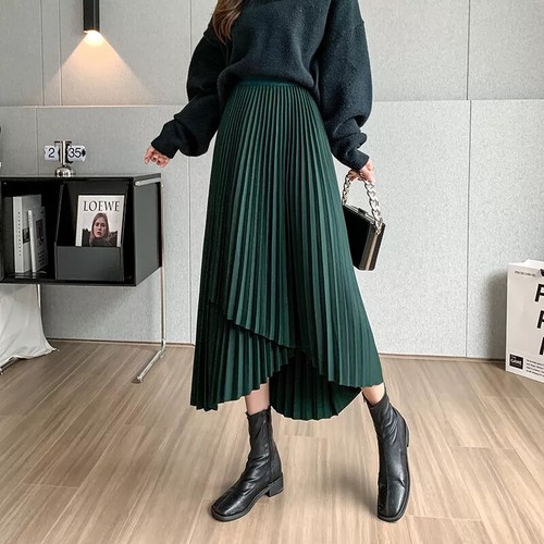Jupe médiévale longue à taille haute - verte - Blog Médiéval
