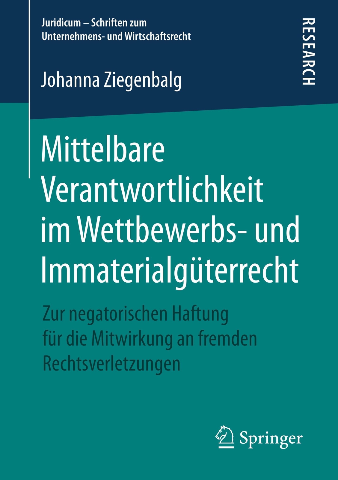 Thumbnail - Mittelbare Verantwortlichkeit Wettbewerbs- Und Immaterialgüterrecht |