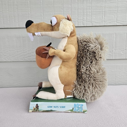 Just Play Goin Nuts Scrat Ice Age Plush Animated Sound 12" Brown Squirrel - Picture 2 of 7