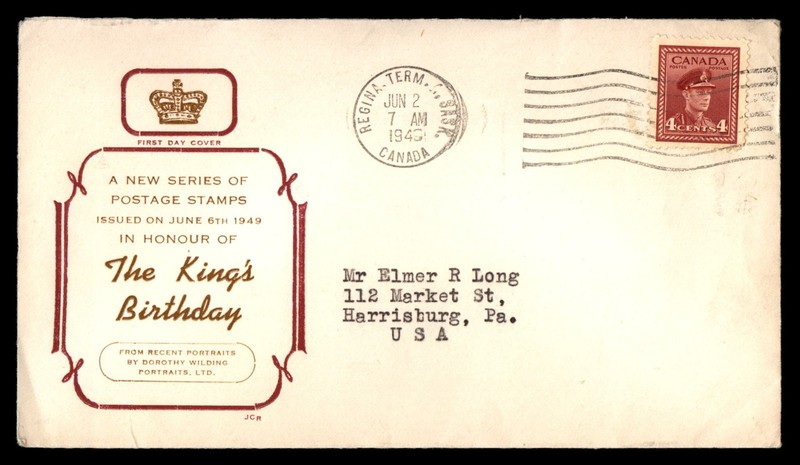 Mayfairstamps Canada FDC 1949 King George VI Birthday First Day Cover aaz_71883