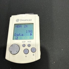 Official Sega Dreamcast Visual Memory Unit VMU US ENGLISH VERSION!  New Batterys