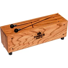 Timber Drum Company Slit Tongue Log Drum with Mallets LN
