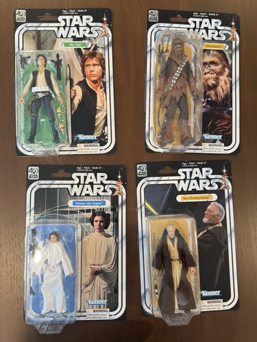 Star Wars Black Series 40th ANH Leia Han Chewbacca Obi Wan