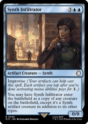 Synth Infiltrator PIP 40 MTG Universes Beyond: Fallout Rare EN NM