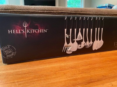 Hell's Kitchen 10 Piece Stainless Steel Utensils Set - New in Box