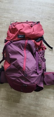 Forclaz Trekking Rucksack 50L, Rot DAMEN