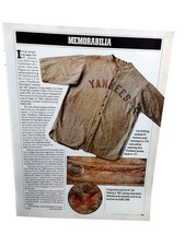 1993 Lou Gehrig Yankees 1927 Jersey Memorabilia Vintage 1 Page Article