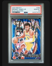 2024 Select Bronny James Blue Tectonic/99 PSA 10