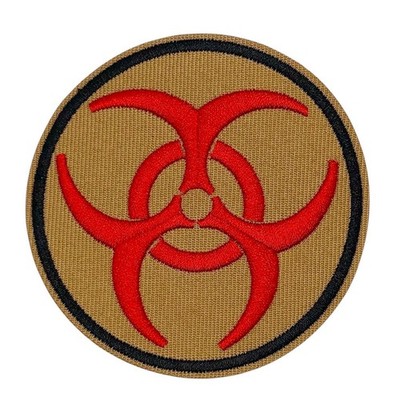 Biohazard Patch Aufnäher Bügelbild Flicken Applikation Zombie Outbreak Warnung